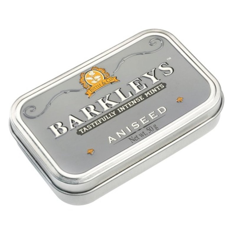 Barkleys Aniseed Breath Mints Strong Aniseed Flavor Cool Mint Candy 50-count