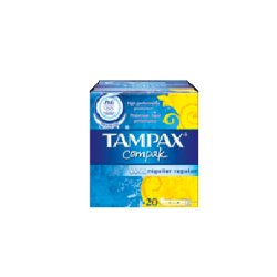 Tampax Compak Regular Tampons with Plastic Applicator