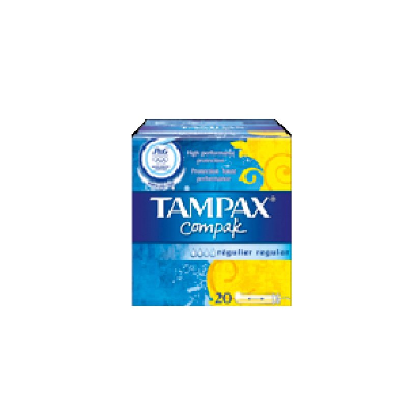 Tampax Compak Regular Tampons with Plastic Applicator