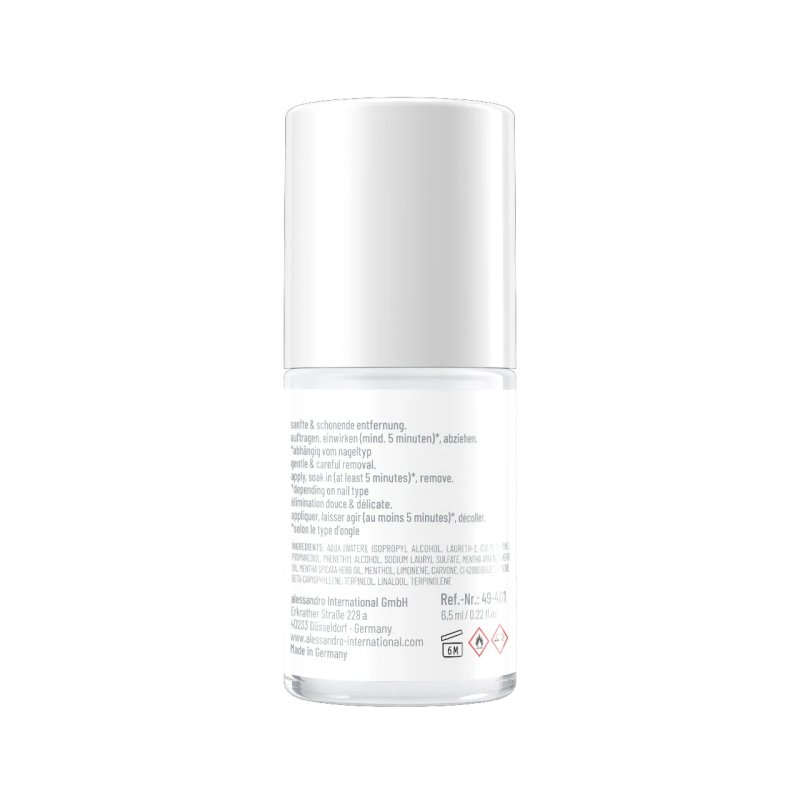 alessandro Striplac Peel Off Remover Dissolvant pour vernis à ongles 6,5 ml