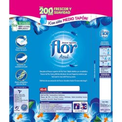 Flor Concentrated Clothing Softener Blue Scent 59 Cans 1.06l