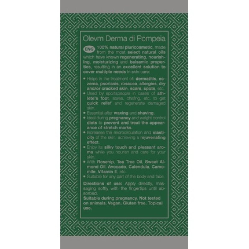 Pompeia Olevm Derma 100 Natural Regenerating and Revitalizing Oil 50ml