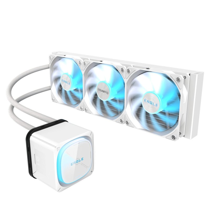 GIGABYTE EAGLE 360 ICE Système de Refroidissement Liquide pour CPU - 3x120mm Ventilateurs ARGB, écran LCD couleur,