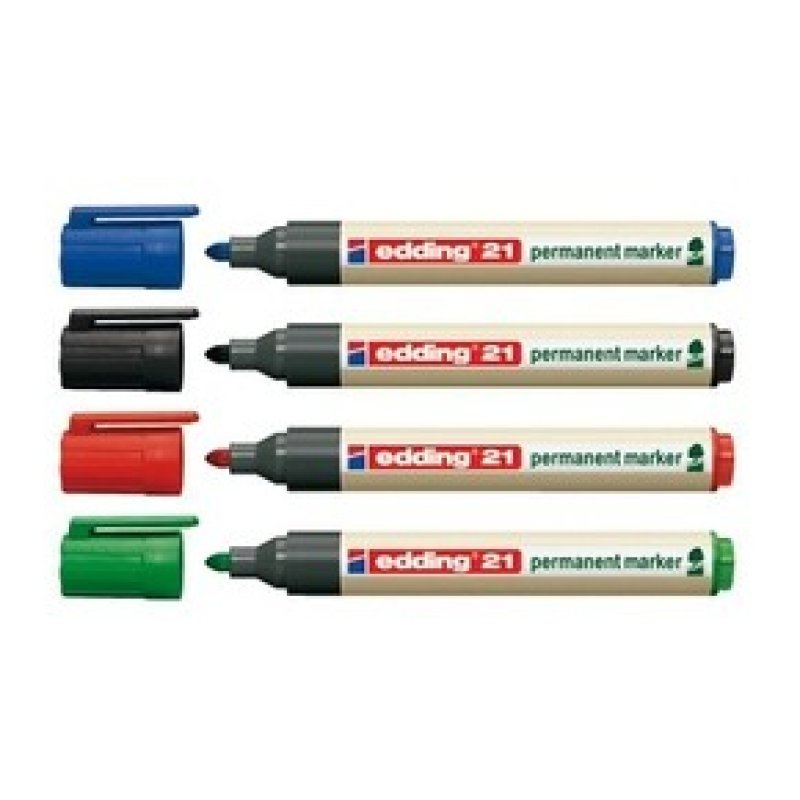 edding 21 EcoLine Permanentmarker 1.5 - 3.0 mm Schwarz