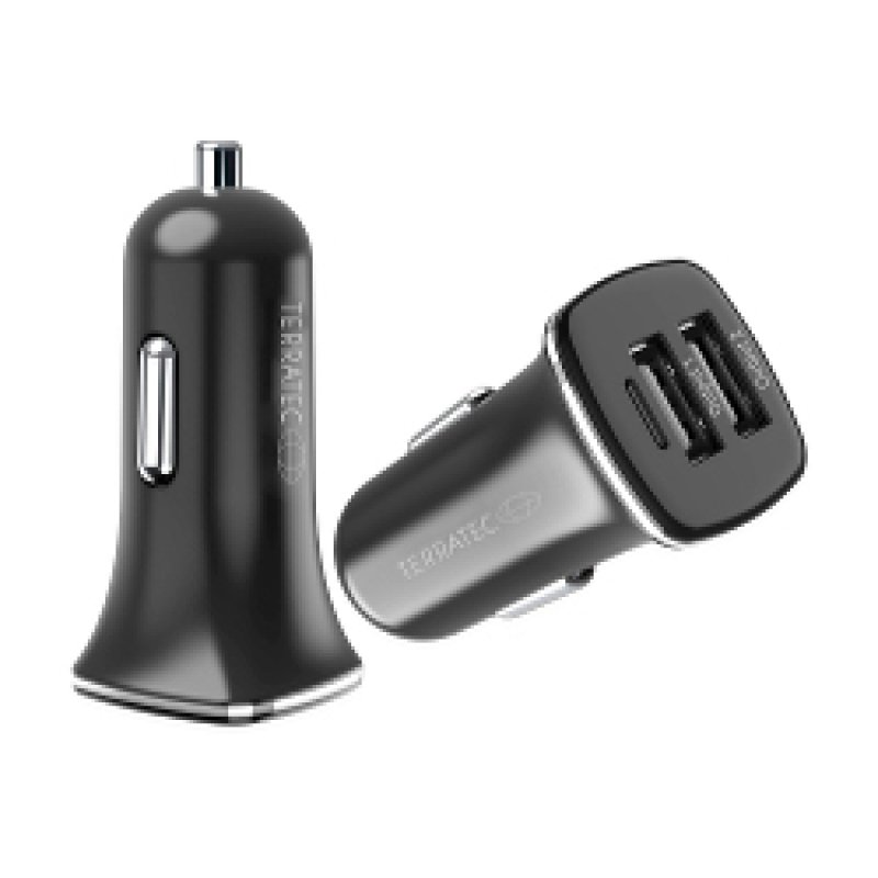 Terratec ChargeAir Car Smartphone Noir Allume-cigare Charge rapide Auto