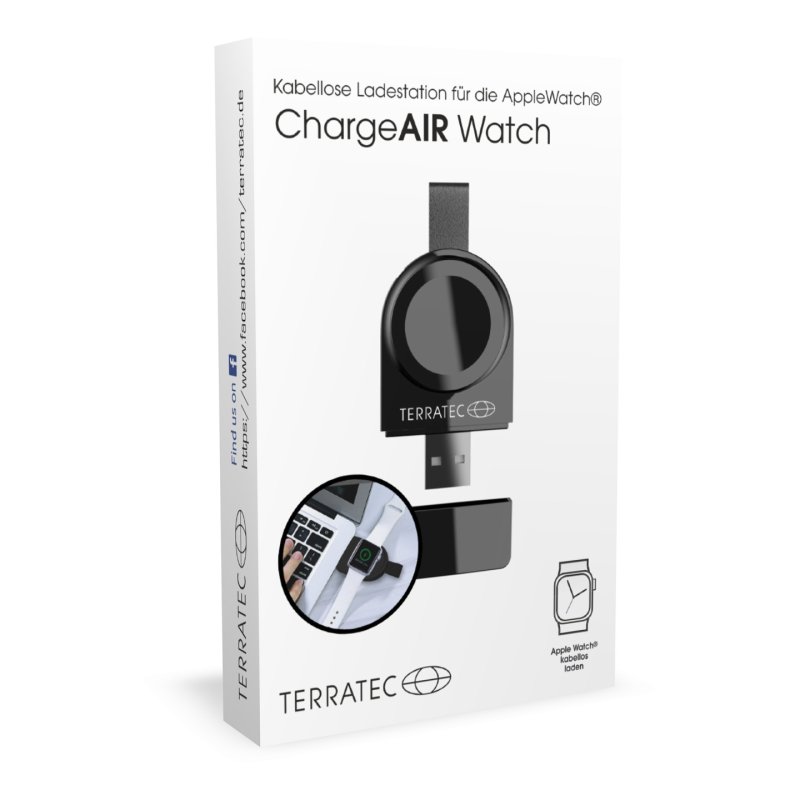 Terratec ChargeAIR Watch Smartwatch Black USB Indoor