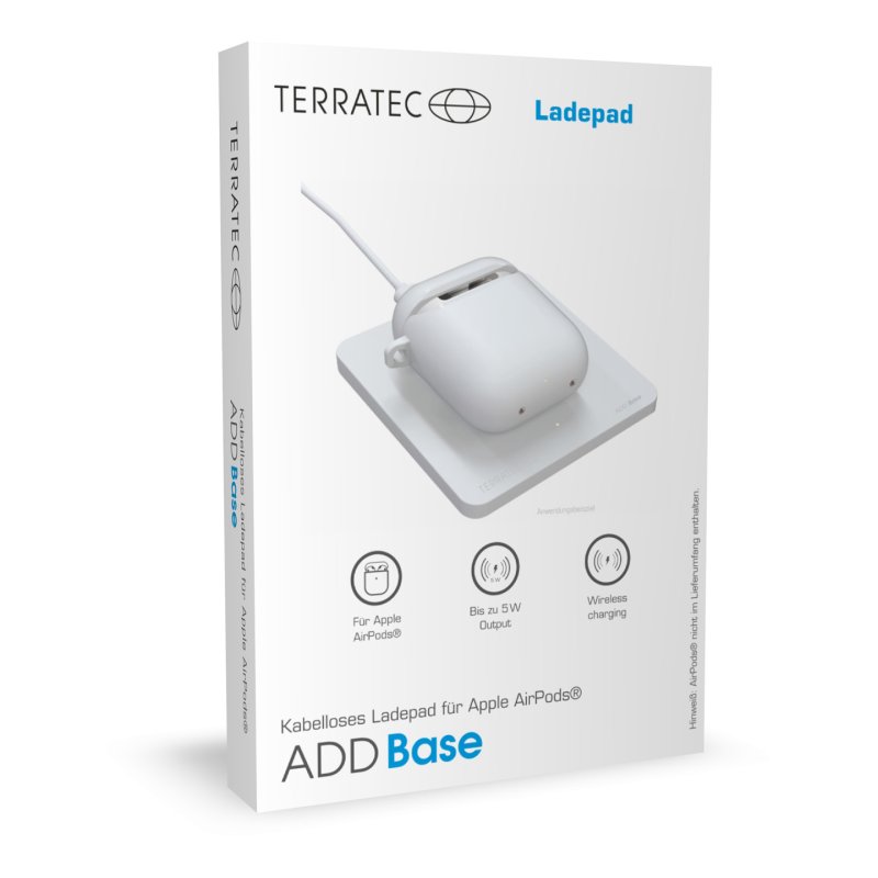 Terratec ADD Base Headset White USB Wireless charging Indoor