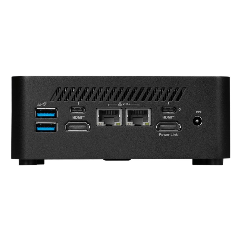 MSI Cubi NUC AI 1UMG-022AT Intel Core Ultra 7 155H 16 Go DDR5-SDRAM 1 To SSD Windows 11 Pro Mini PC Noir