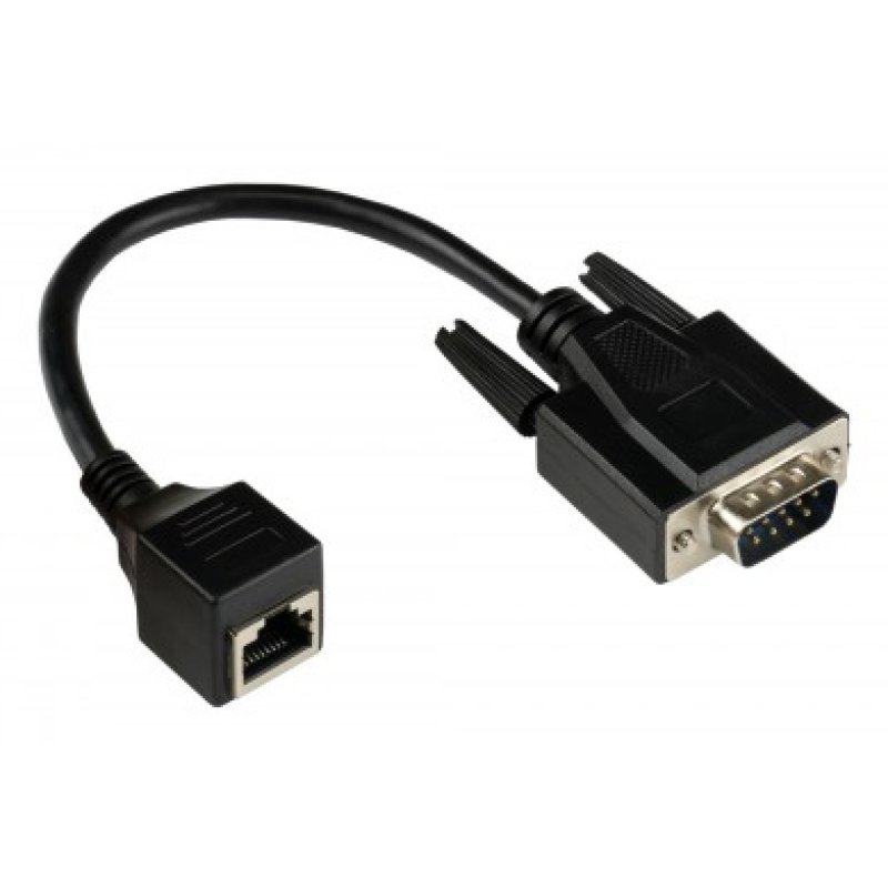 Alcasa 4945-MF changeur de genre de câble RJ-45 RS232 Noir