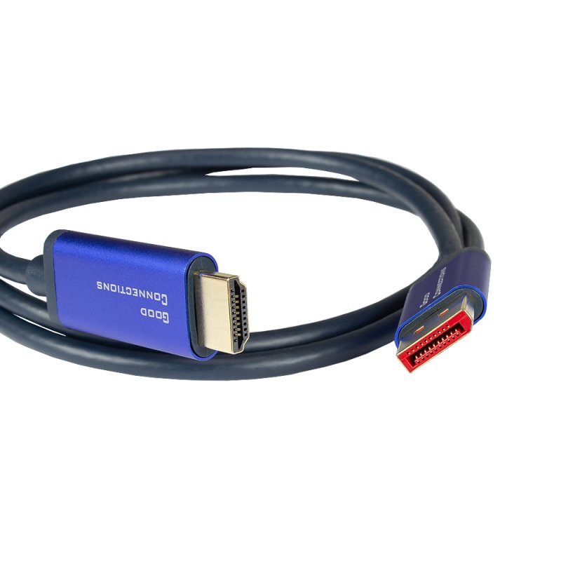 Alcasa 4860-SF010B video cable adapter 1 m DisplayPort HDMI Blue