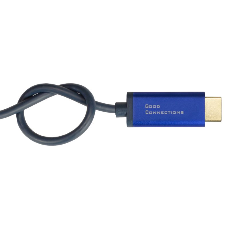 Alcasa 4860-SF010B video cable adapter 1 m DisplayPort HDMI Blue