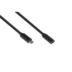 Alcasa 2831-CV010S câble USB USB 3.2 Gen 2 (3.1 Gen 2) 1 m USB C Noir
