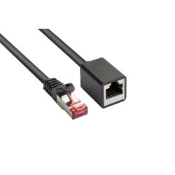 Alcasa 8063VR-030S câble de réseau Noir 3 m Cat6 S/FTP (S-STP)