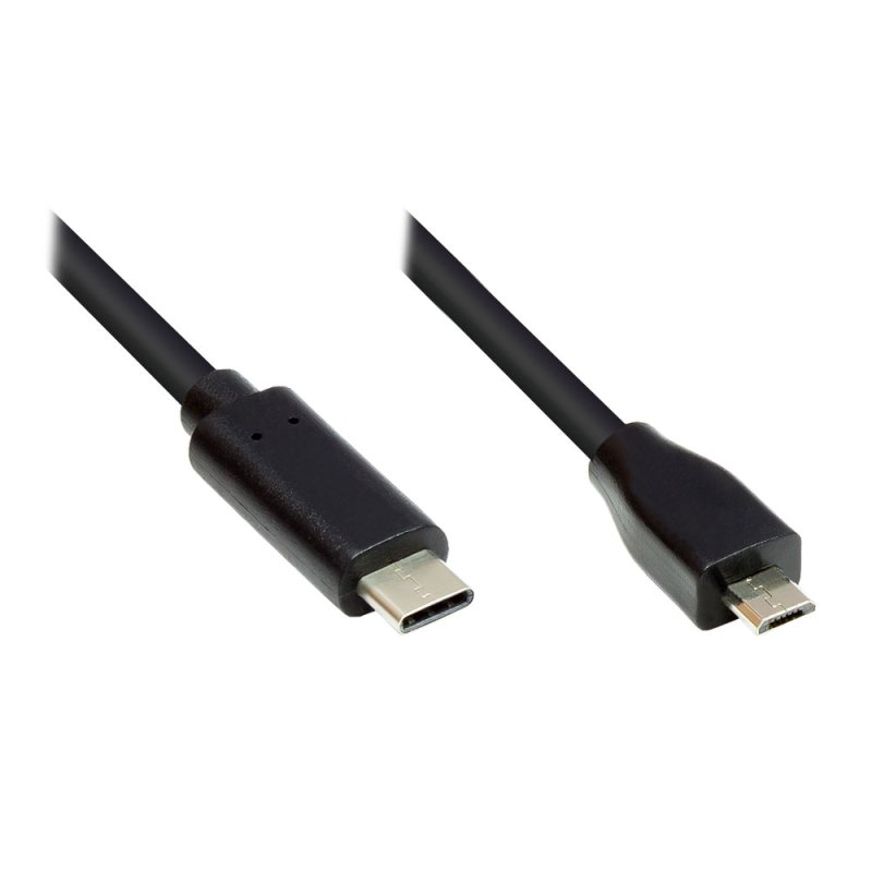 Good Connections USB2.0 Kabel Micro B-C schw. 3m