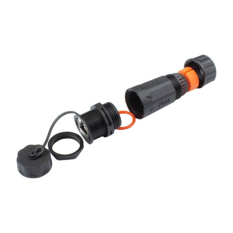 Alcasa ODC-06 connecteur de fils RJ-45 Noir