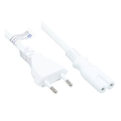 Alcasa P0370-W075 power cable White 7.5 m Power plug type C C7 coupler