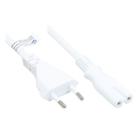Alcasa P0370-W100 power cable White 10 m Power plug type C C7 coupler