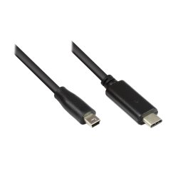 Good Connections USB2.0 Kabel C-Mini B5pol. schw. 1,8m