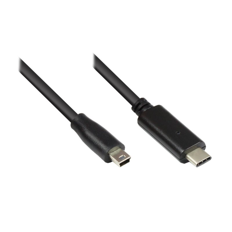 Good Connections USB2.0 Kabel C-Mini B5pol. schw. 1,8m
