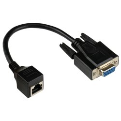 Alcasa 4945-FF cable gender changer RJ-45 RS232 Black