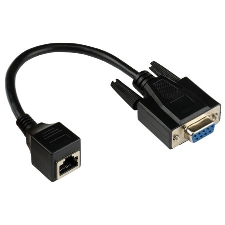 Alcasa 4945-FF changeur de genre de câble RJ-45 RS232 Noir