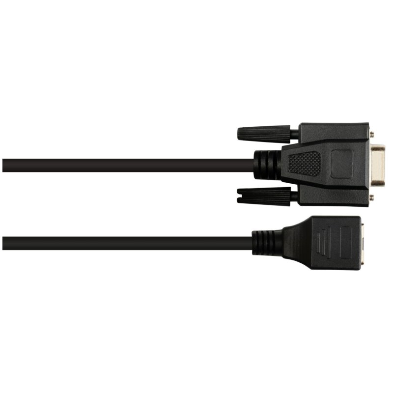 Alcasa 4945-FF changeur de genre de câble RJ-45 RS232 Noir