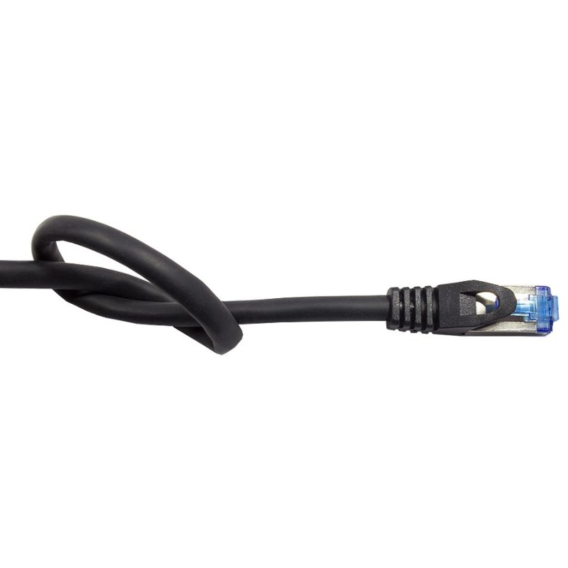 Alcasa 8060-SF015S câble de réseau Noir 1,5 m Cat6a S/FTP (S-STP)