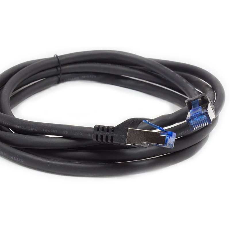 Alcasa 8060-SF015S câble de réseau Noir 1,5 m Cat6a S/FTP (S-STP)