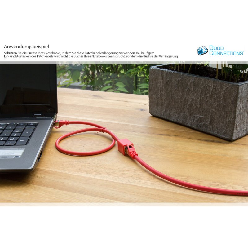 Alcasa 8070VR-005R networking cable Red 0.5 m Cat7 S/FTP (S-STP)