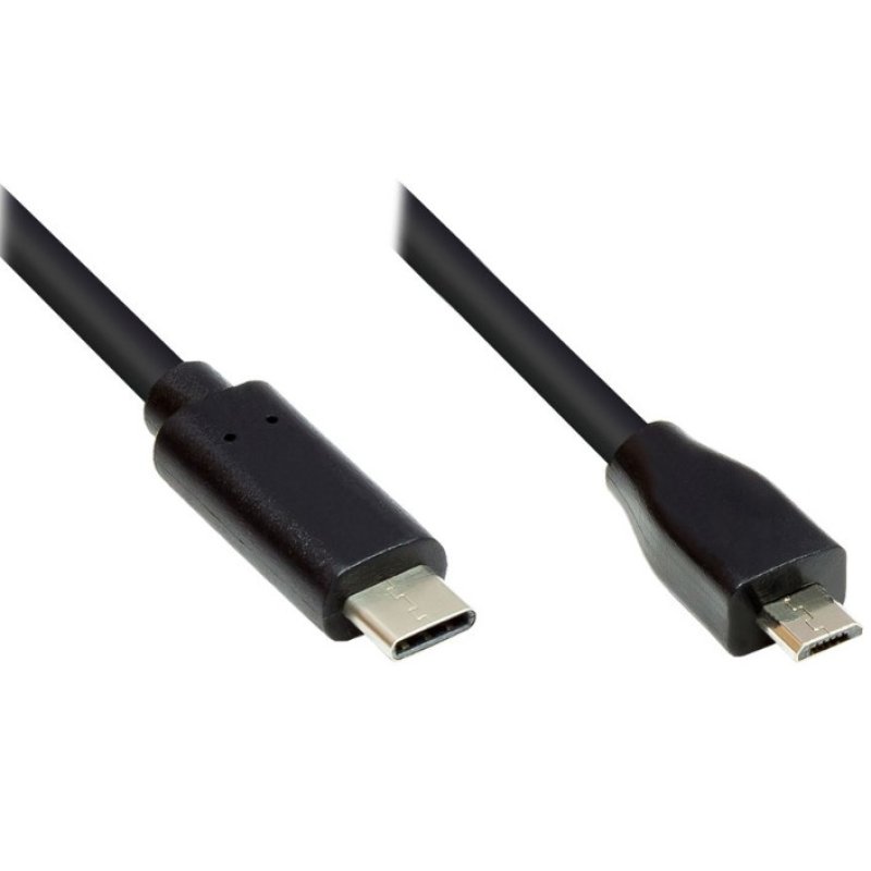 Good Connections USB2.0 Kabel Micro B-C schw. 2m