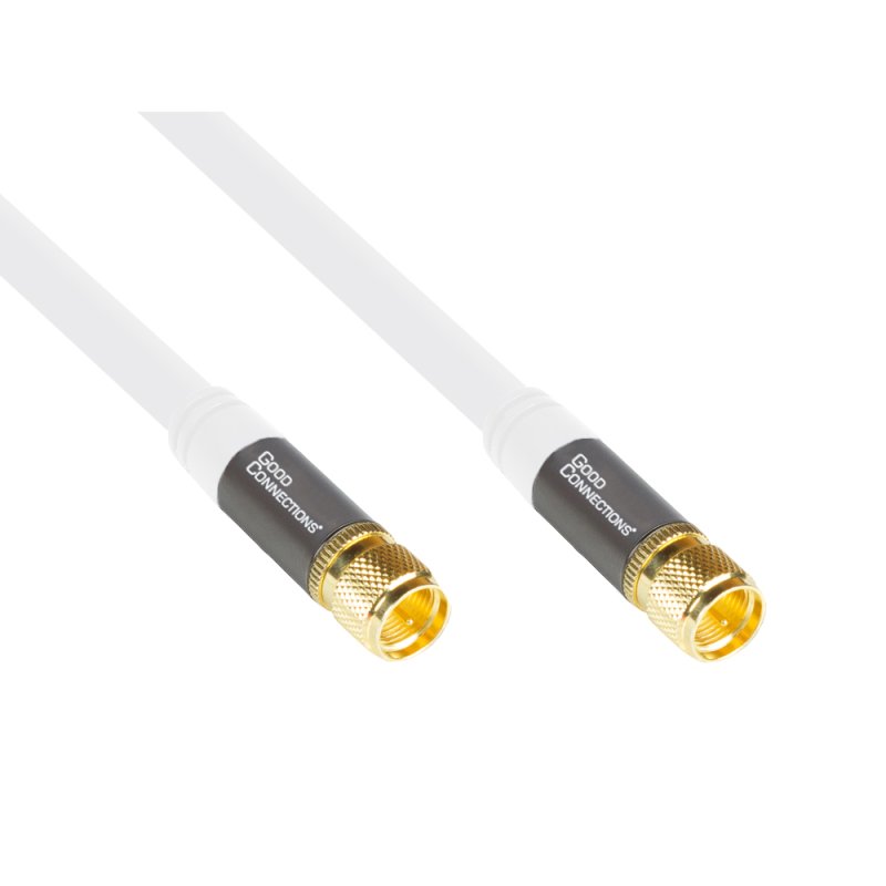 Alcasa GC-M2081 coaxial cable 1 m F White