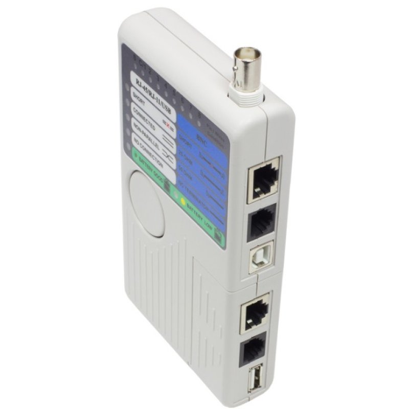 Alcasa GC-N0097 testeur de câble réseau Testeur de câble UTP/STP Gris