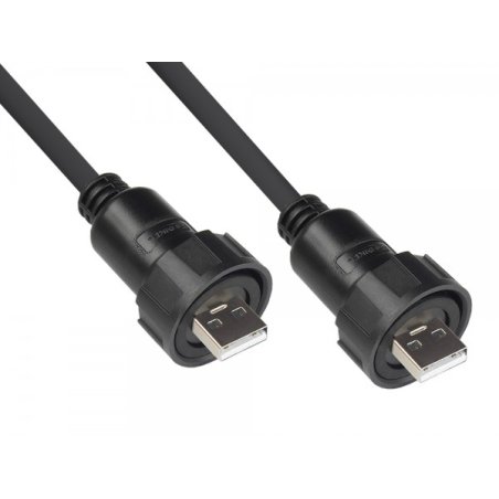 Good Connections Industrie-Stecker S4 -USB 2.0 A-A 1m Kabel