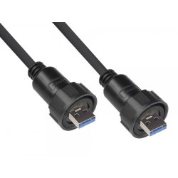Alcasa IC04-U302 câble USB USB 3.2 Gen 1 (3.1 Gen 1) 1 m USB A Noir