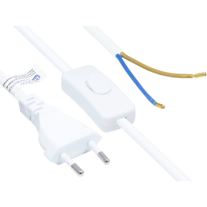 Alcasa P0386-W015 power cable White 1.5 m Power plug type C