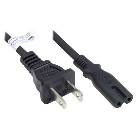 Alcasa P4070-S018 power cable Black 1.8 m NEMA 1-15P C7 coupler