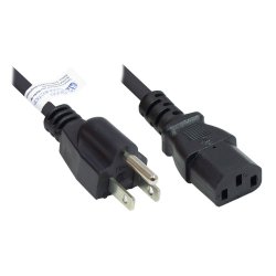 Alcasa P4530-S018 câble électrique Noir 1,8 m NEMA 5-15P Coupleur C13