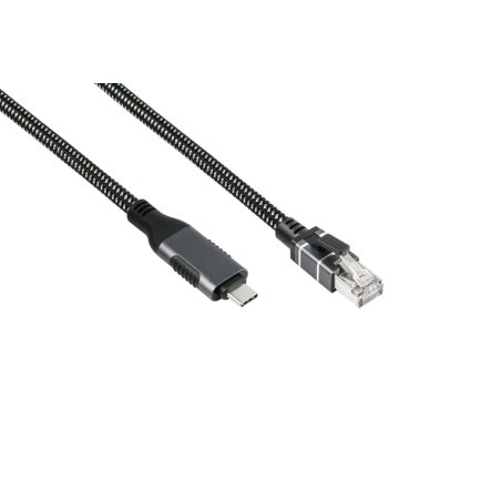 Good Connections Ethernet-Kabel USB-C RJ45, anthrazit, 1,5m