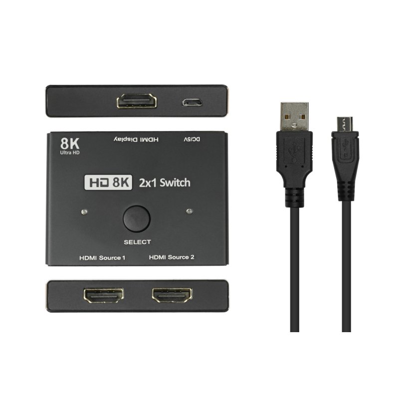 Good Connections HDMI 2.1 Switch 2-fach direktional 8K@30Hz