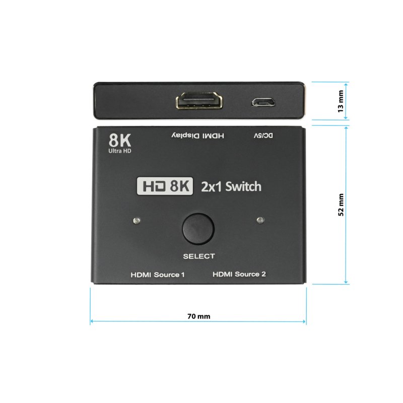 Good Connections HDMI 2.1 Switch 2-fach direktional 8K@30Hz
