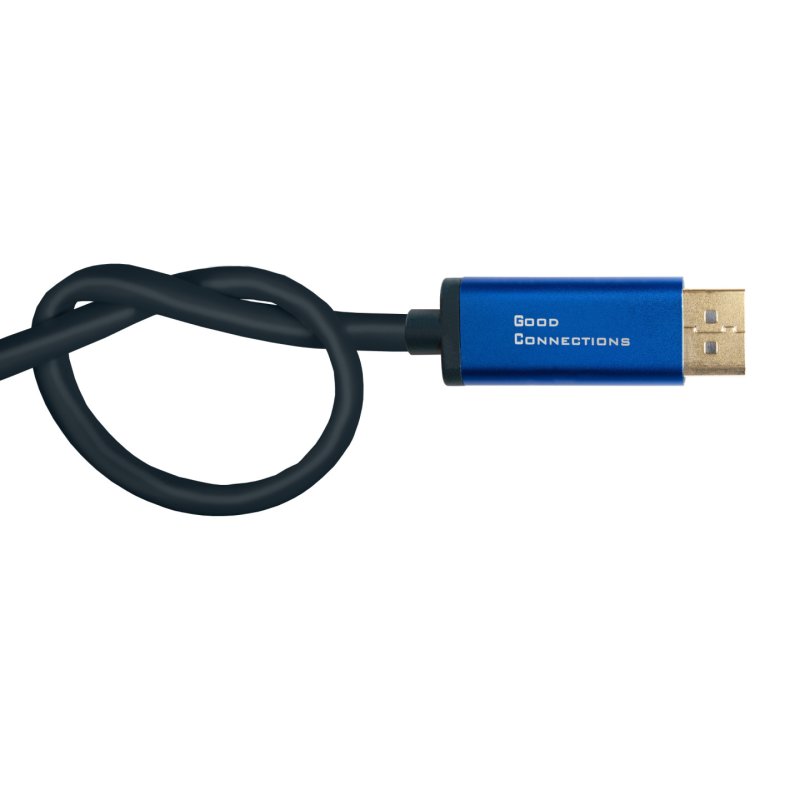 Alcasa 4812-CSF020B câble vidéo et adaptateur 2 m USB Type-C DisplayPort Bleu