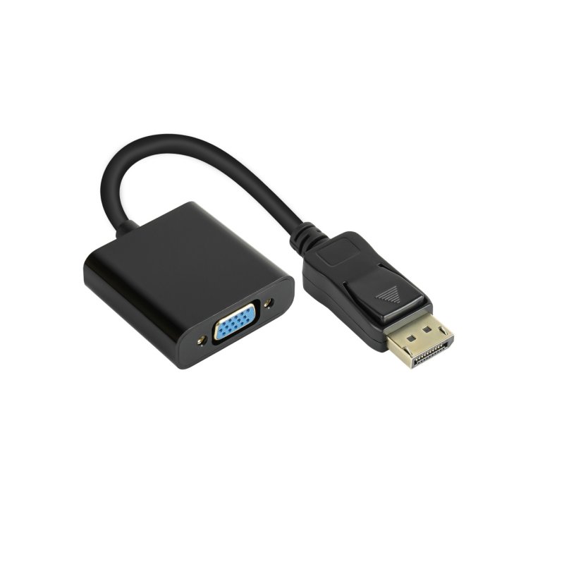 Alcasa DP-AD11 câble vidéo et adaptateur 2 m DisplayPort VGA (D-Sub) Noir