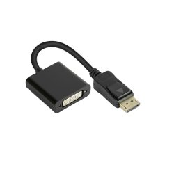 Alcasa DP-AD10 câble vidéo et adaptateur 0,2 m DisplayPort DVI-I Noir