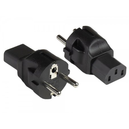 Alcasa PA-0030S power plug adapter Type E/F hybrid C13 Black