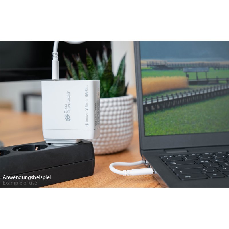 Alcasa PCA-W006W chargeur d'appareils mobiles Universel Blanc Secteur Charge rapide Intérieure