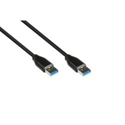 Alcasa 2831-AA005S câble USB USB 3.2 Gen 2 (3.1 Gen 2) 0,5 m USB A Noir