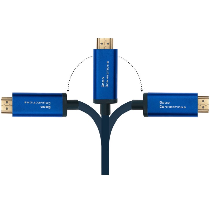 Alcasa 4520-CSF010B câble vidéo et adaptateur 1 m USB Type-C HDMI Type A (Standard) Bleu
