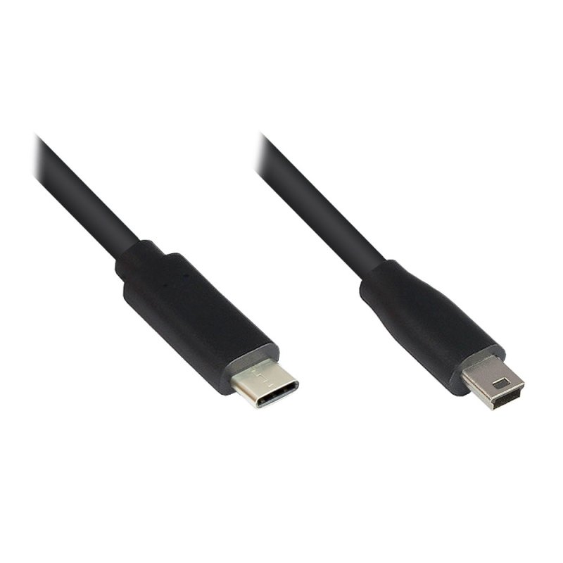 Alcasa 3310-CM030 câble USB USB 2.0 3 m USB C 5 x Micro-USB B Noir