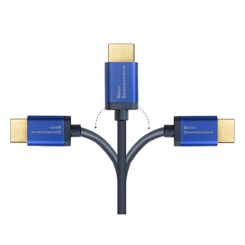 Good Connections HDMI 2.1 Kabel SmartFLEX blau 0,5m