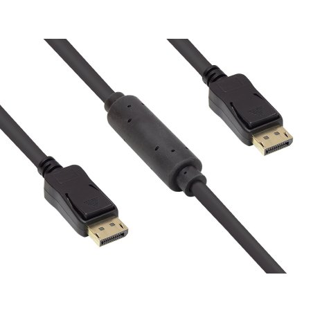 Alcasa 4810-150G câble DisplayPort 15 m Noir